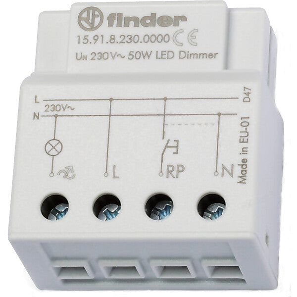 Finder Dimmer elektronisch 230VAC max.50W LED 15.91.8.230.0000